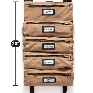 NWT Tan Legacy Official Tool Roll Organizer Bag